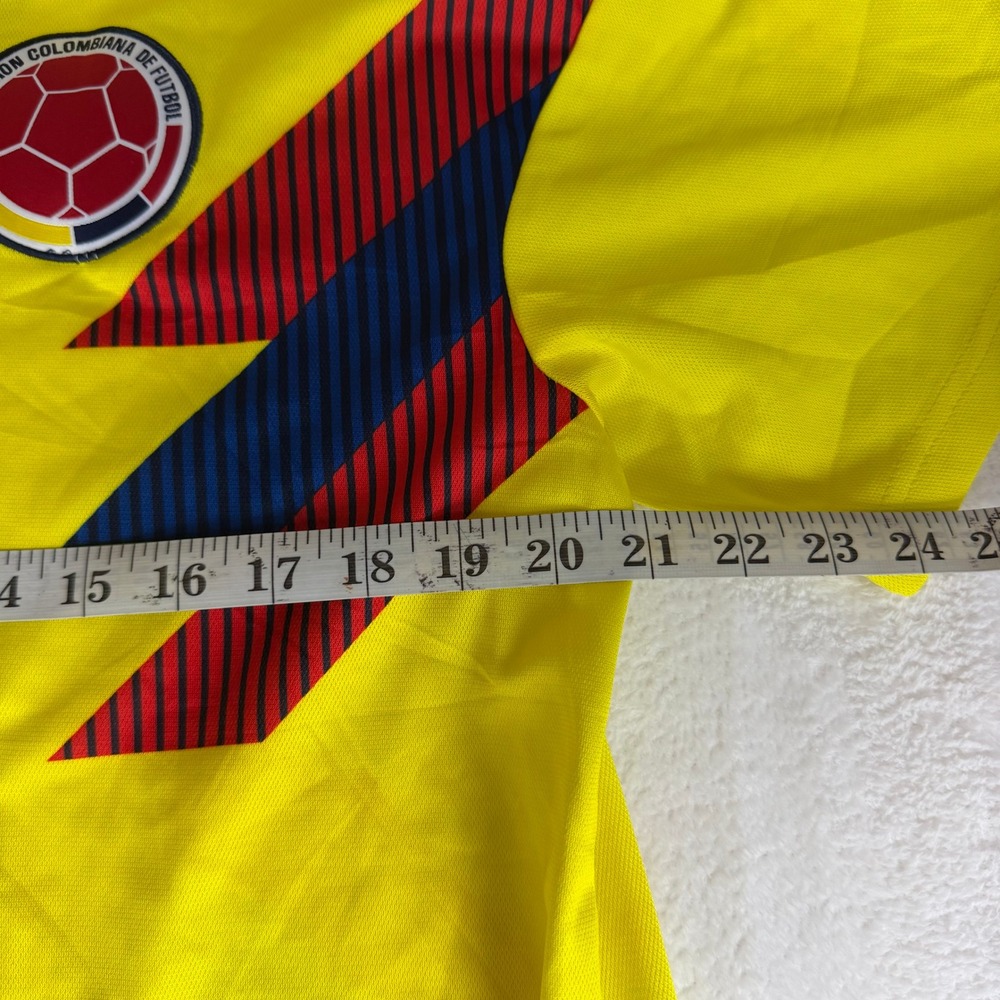 Adidas Colombia James Rodriguez 10 Soccer Jersey Mens XL Yellow 2018 World Cup - Picture 5 of 5